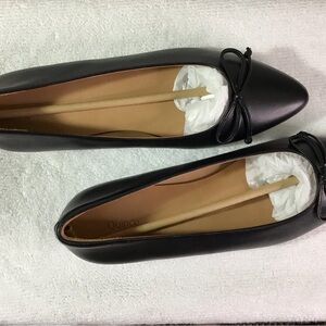 Quince Italian Leather Bow Flats